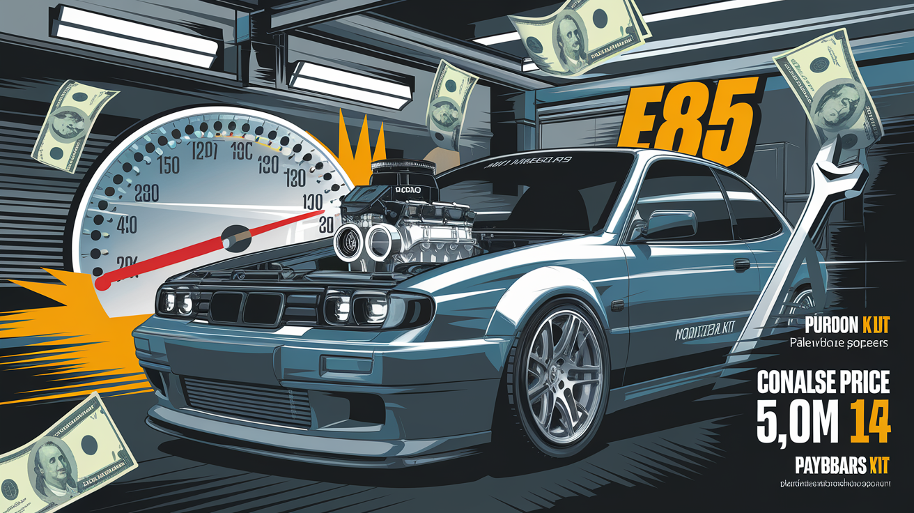 Visuel montrant l’amortissement d’un boîtier de conversion E85