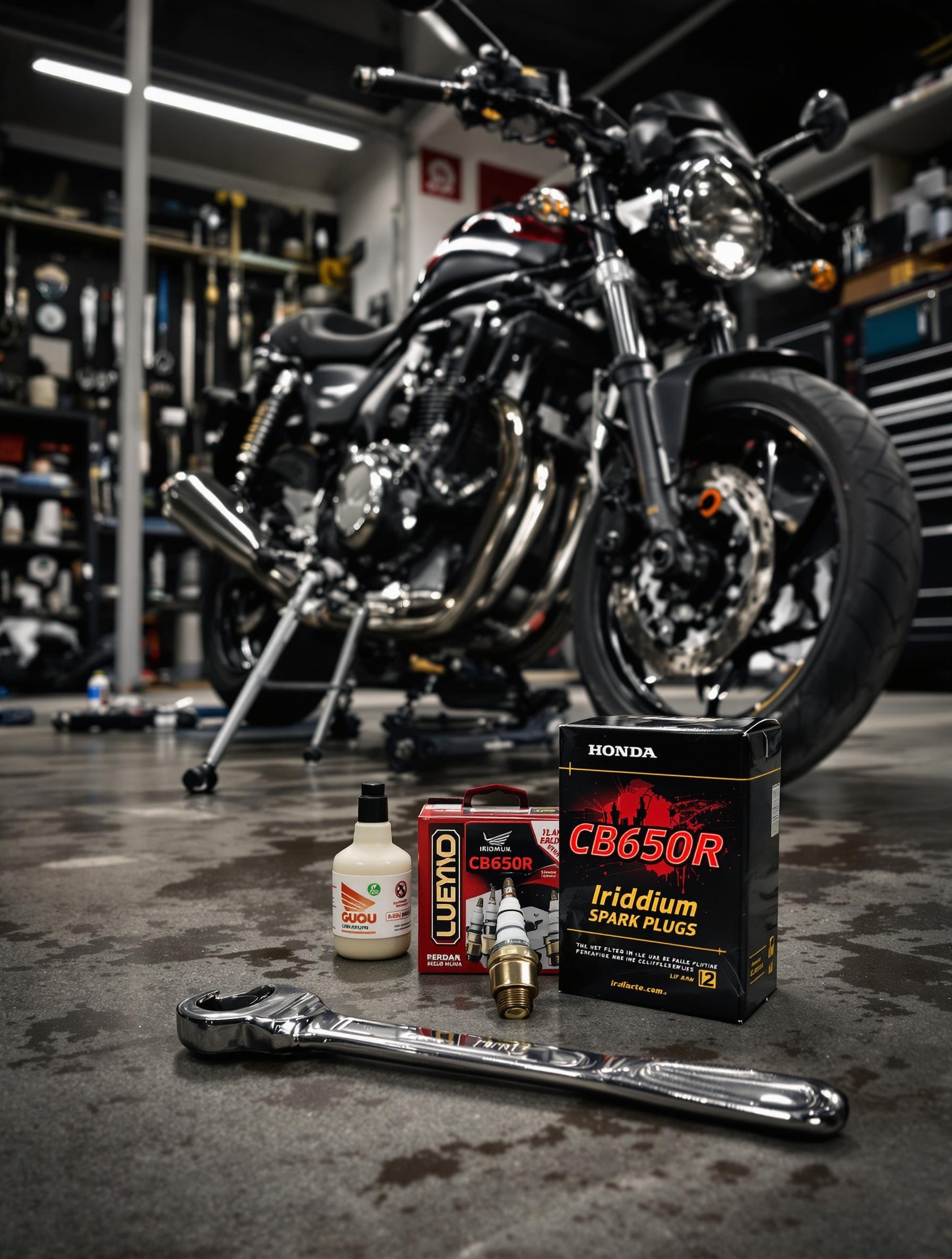 Atelier de vidange pour la Honda CB650R