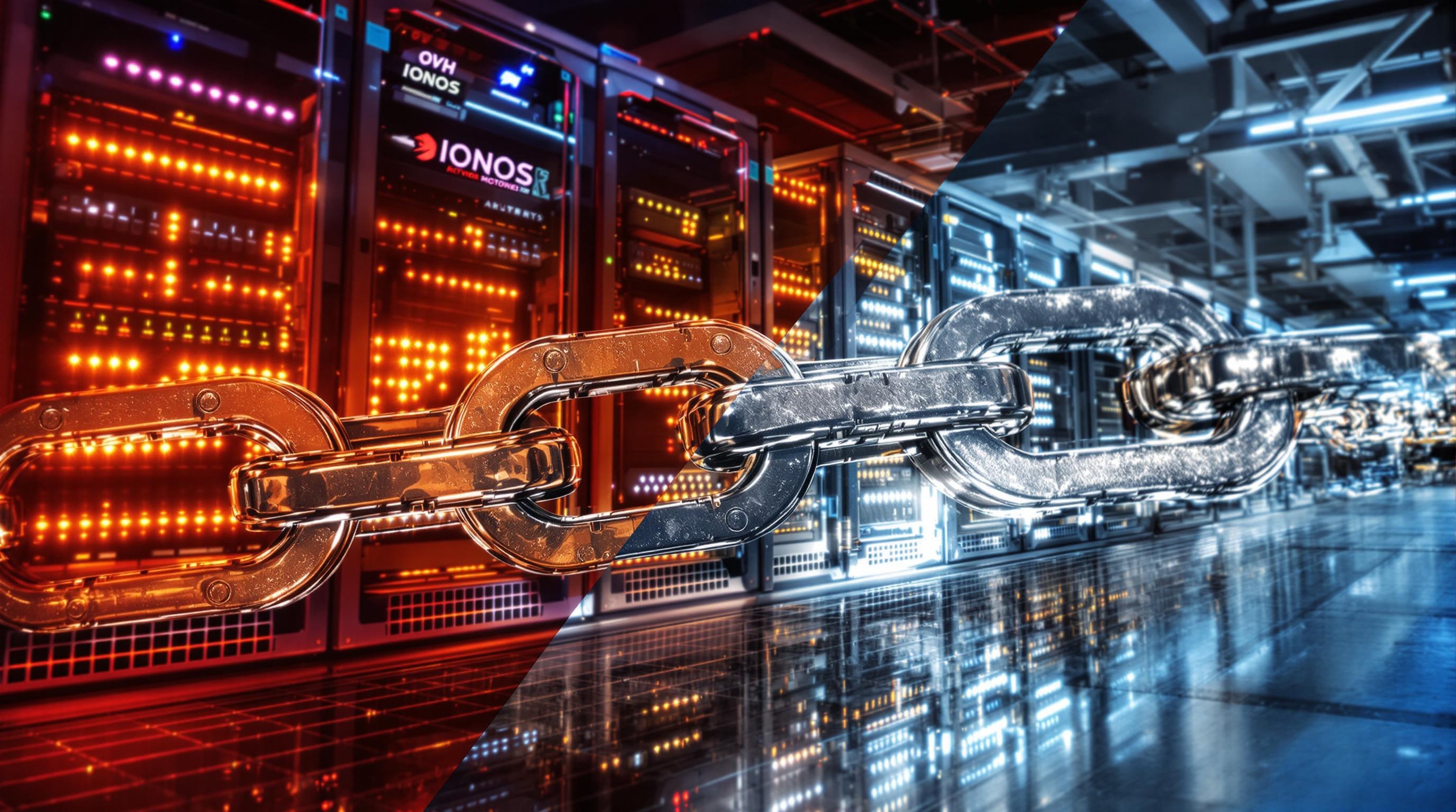 Comparaison chaîne solide IONOS et standard OVH mutualisé