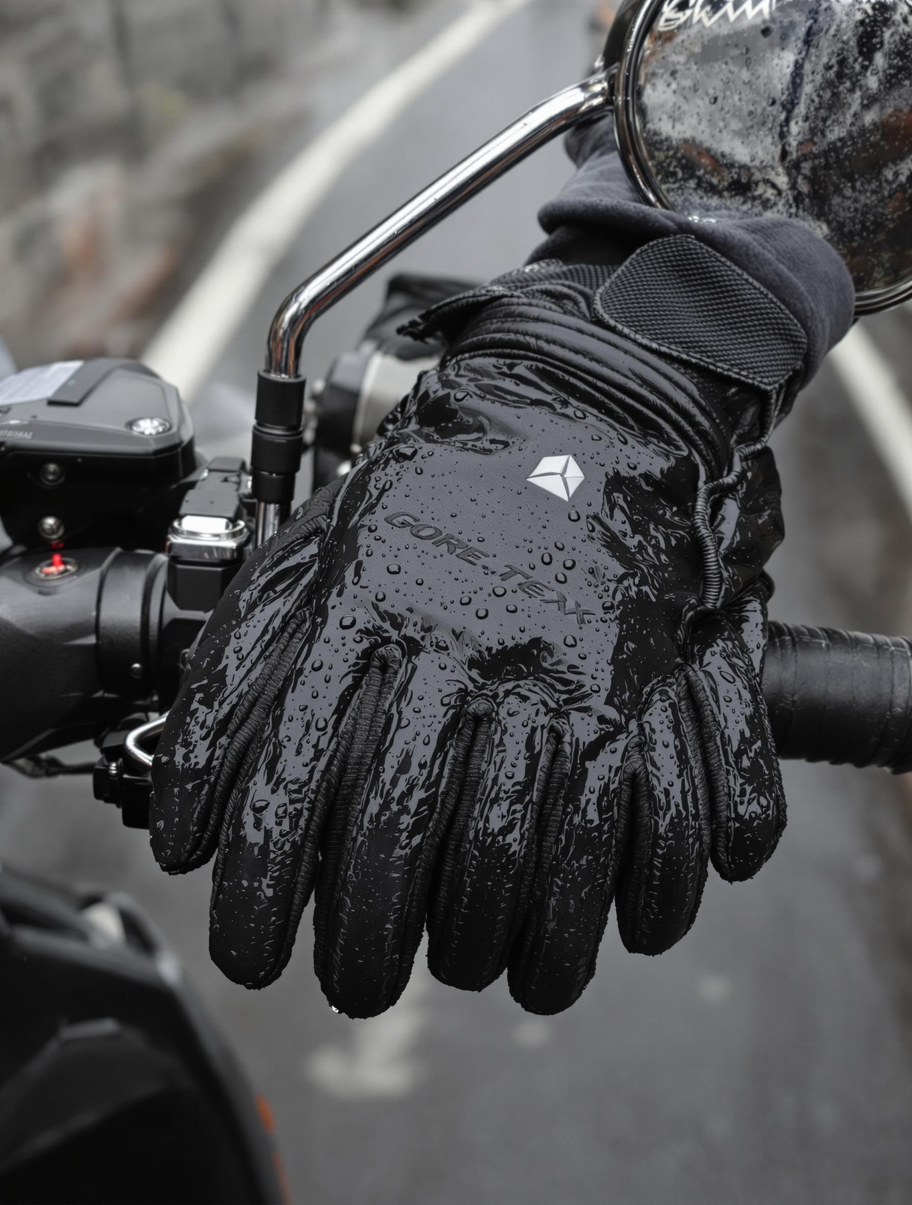 Gants mi-saison en Gore-Tex pour conduite sous la pluie