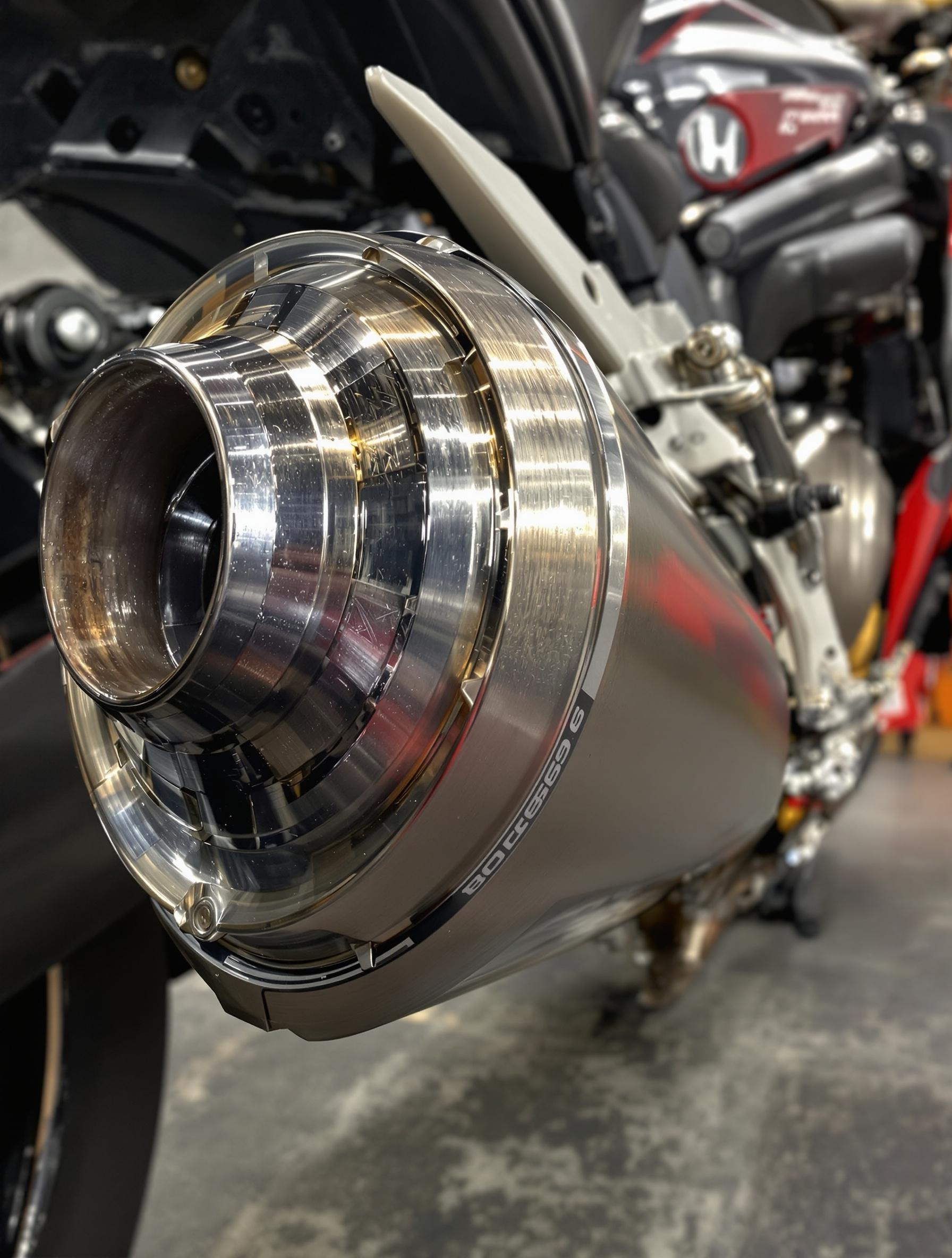 Échappement catalysé de la Honda CB650R