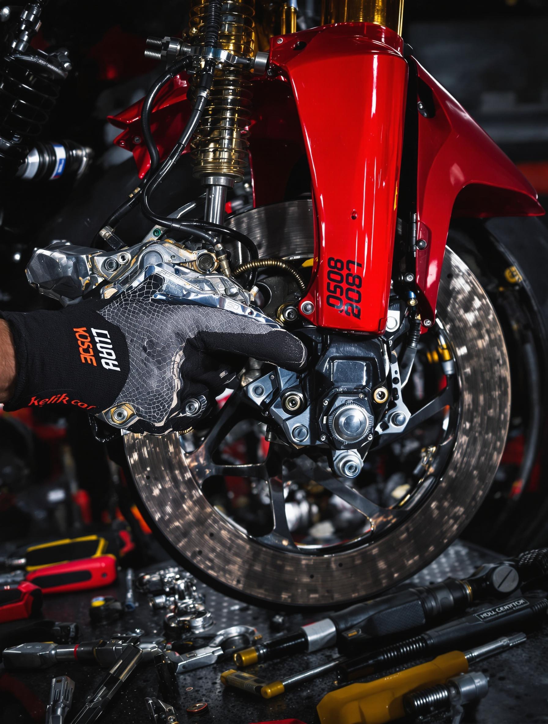 Vérification des durites et plaquettes de frein sur la Honda CB650R