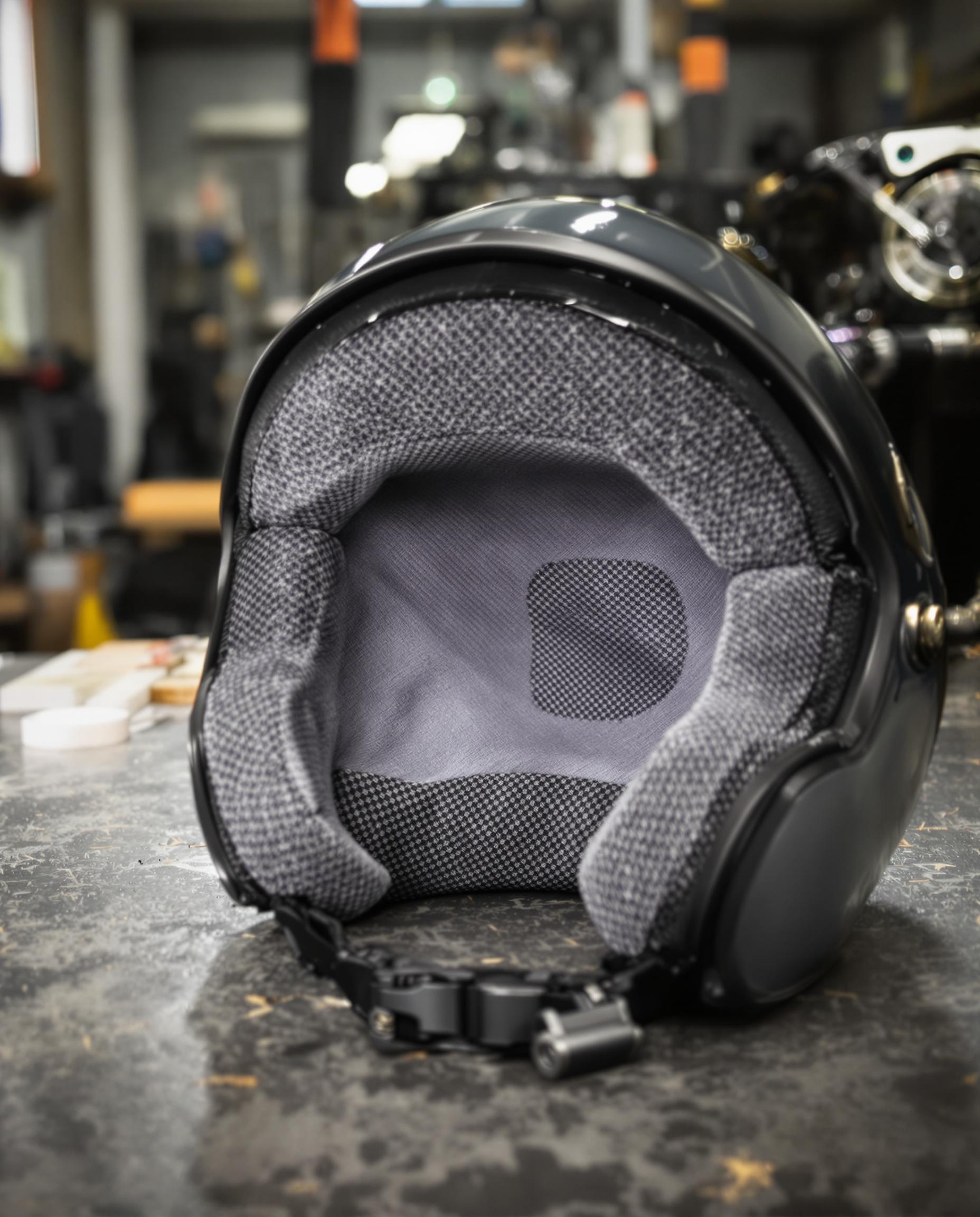 intérieur casque Biltwell mousse à mémoire de forme tissus respirant atelier urbain