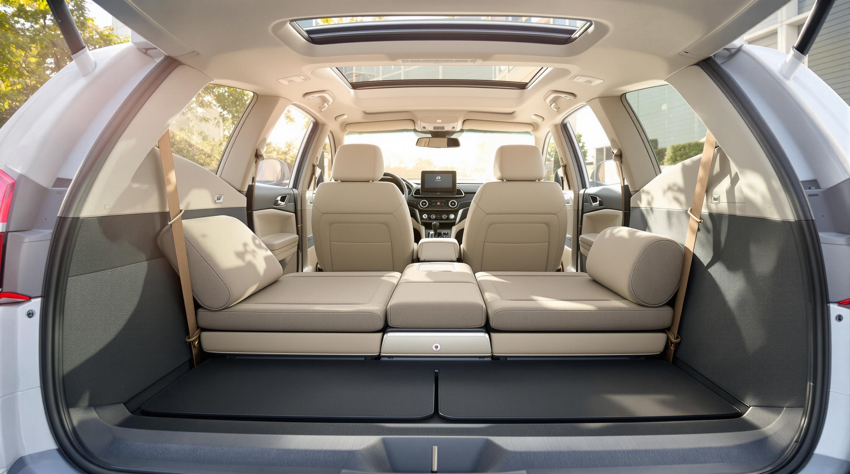 Intérieur de la Hyundai Ioniq 5 avec plancher plat, console coulissante et sièges lounge