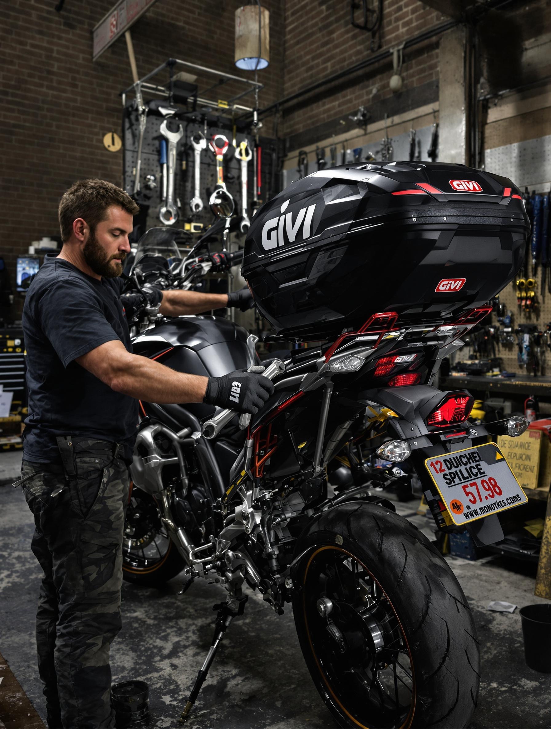 Installation rapide d’un top case Givi Monokey par un motard urbain