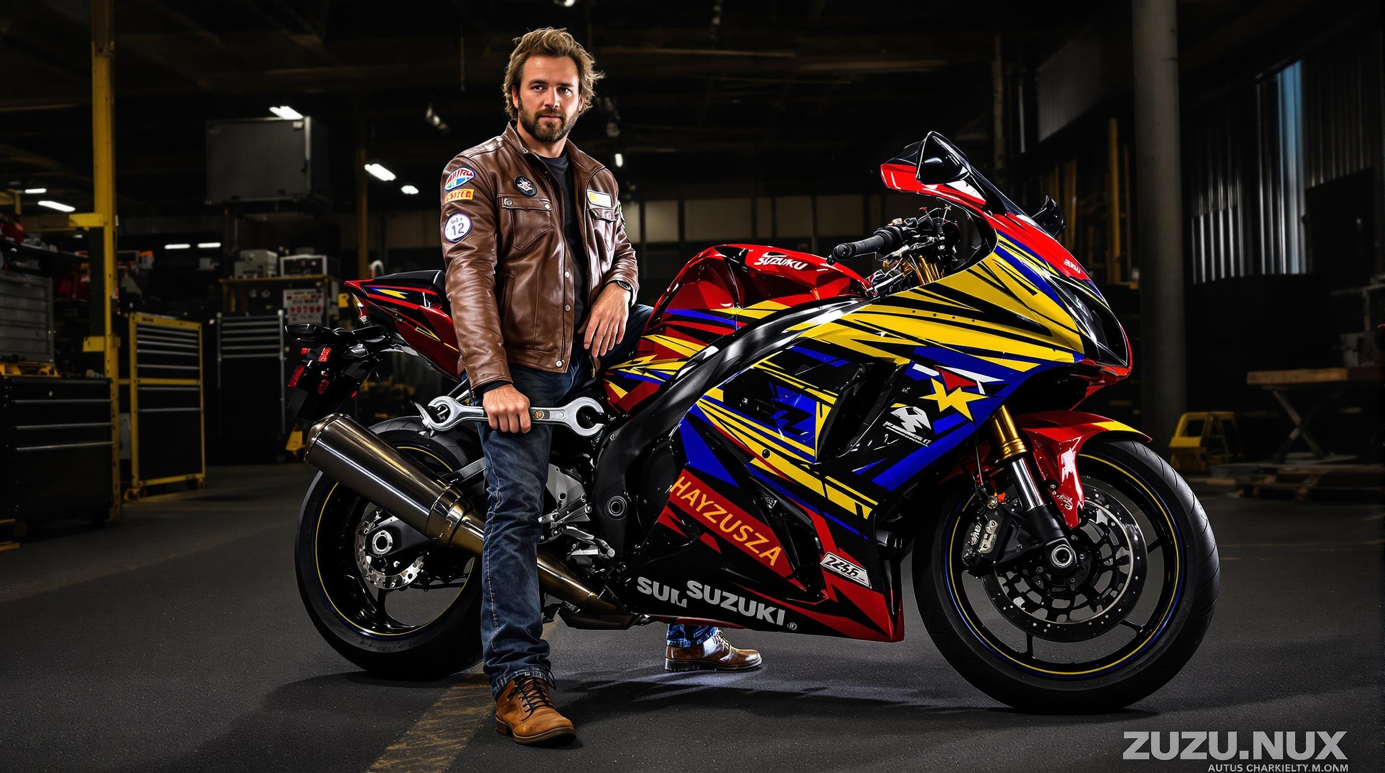 Motard clé de 12 Suzuki Hayabusa 2025 bitume