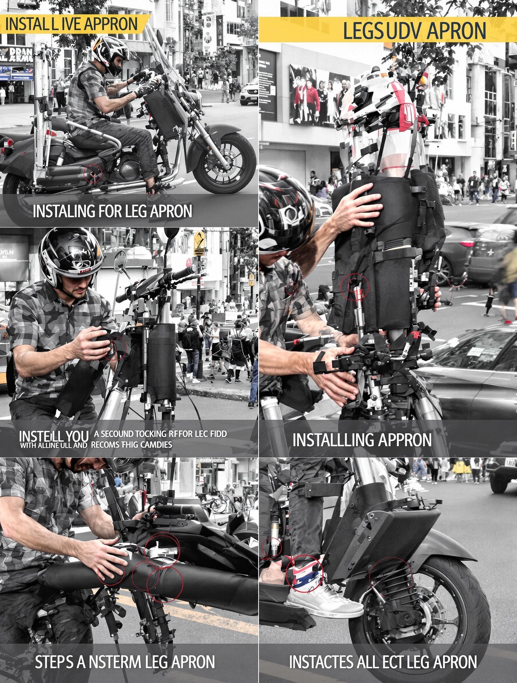 installation tablier scooter étapes urbain