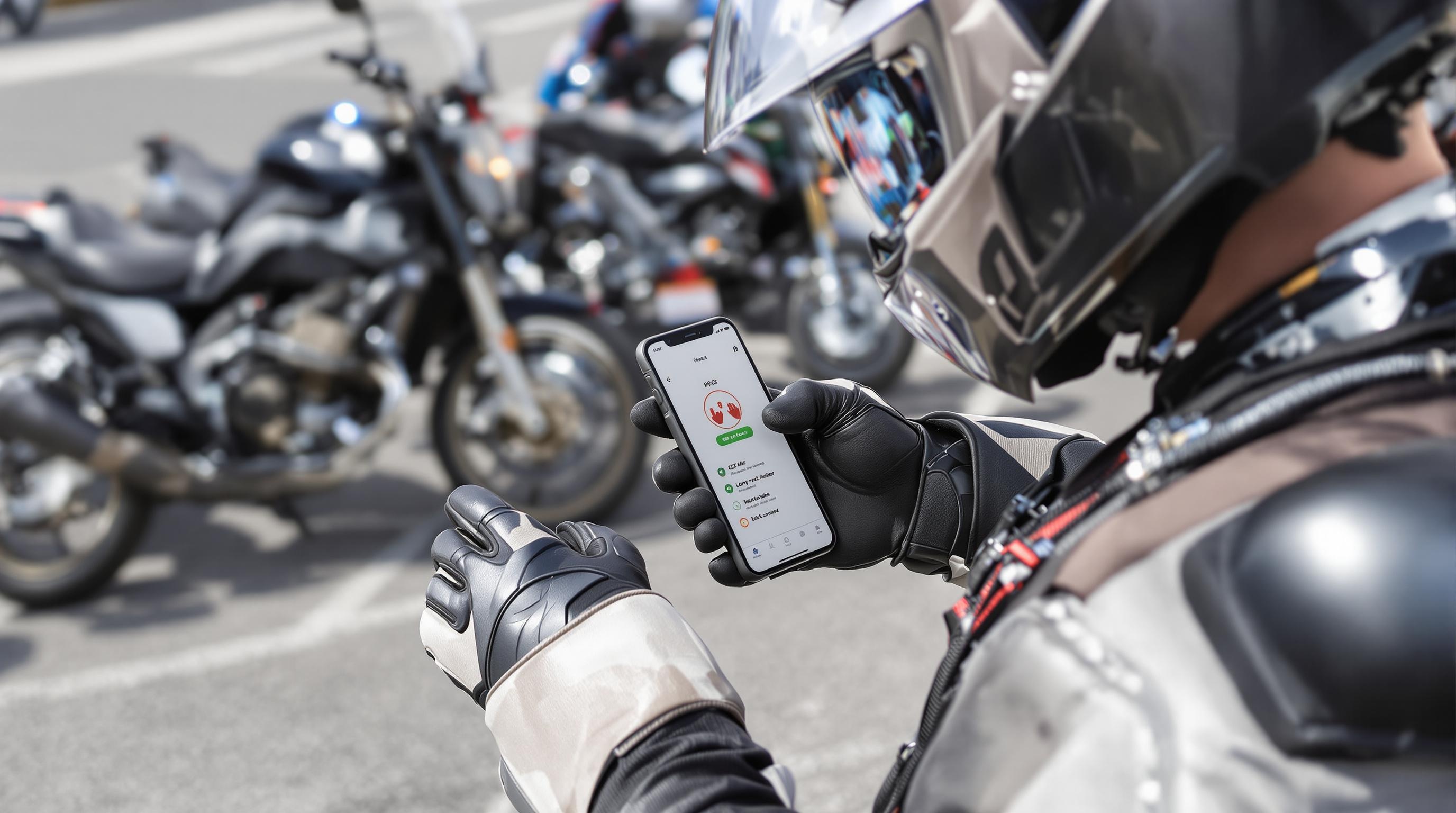 motard equipement casque integral gants CE dorsale iOS