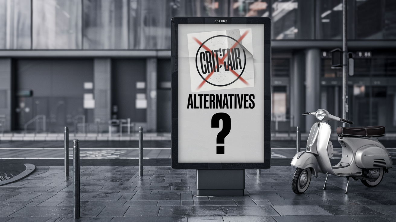 affichage digital crit air3 barré scooter alternatives