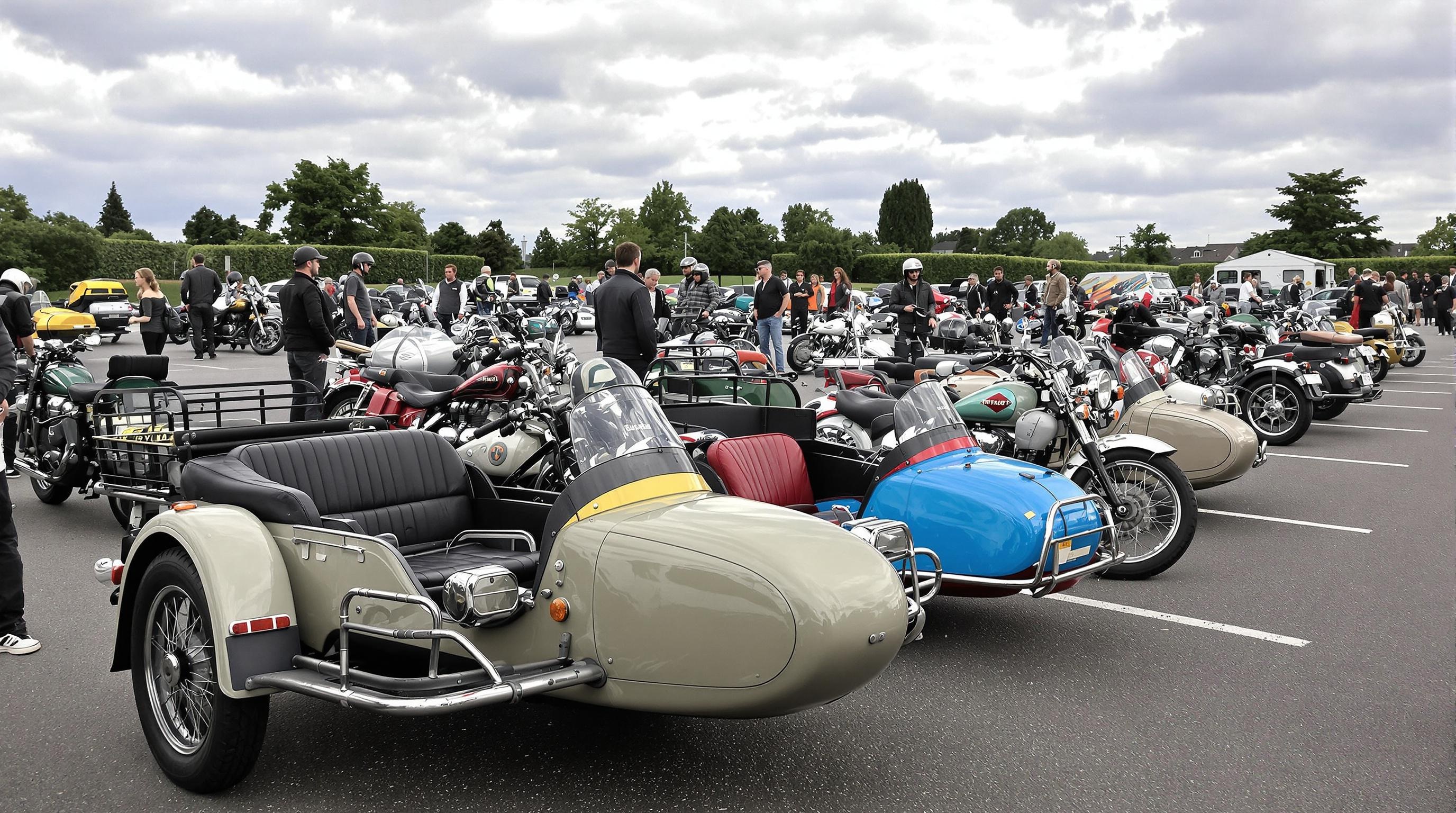 Parking rassemblement side-car Ural Royal Enfield kits universels France
