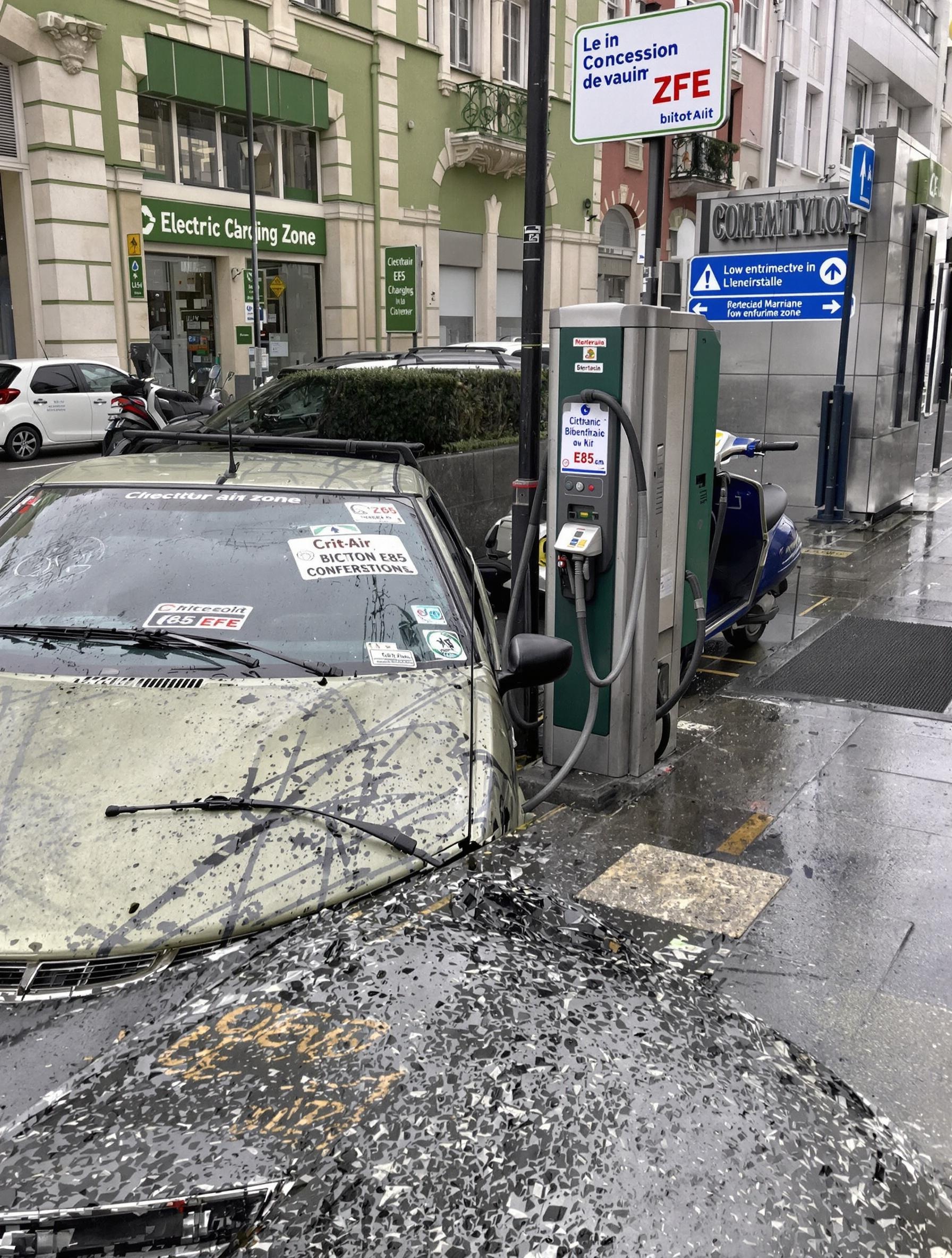 Conversion bioéthanol crit'air rétrofit ZFE matin pluvieux