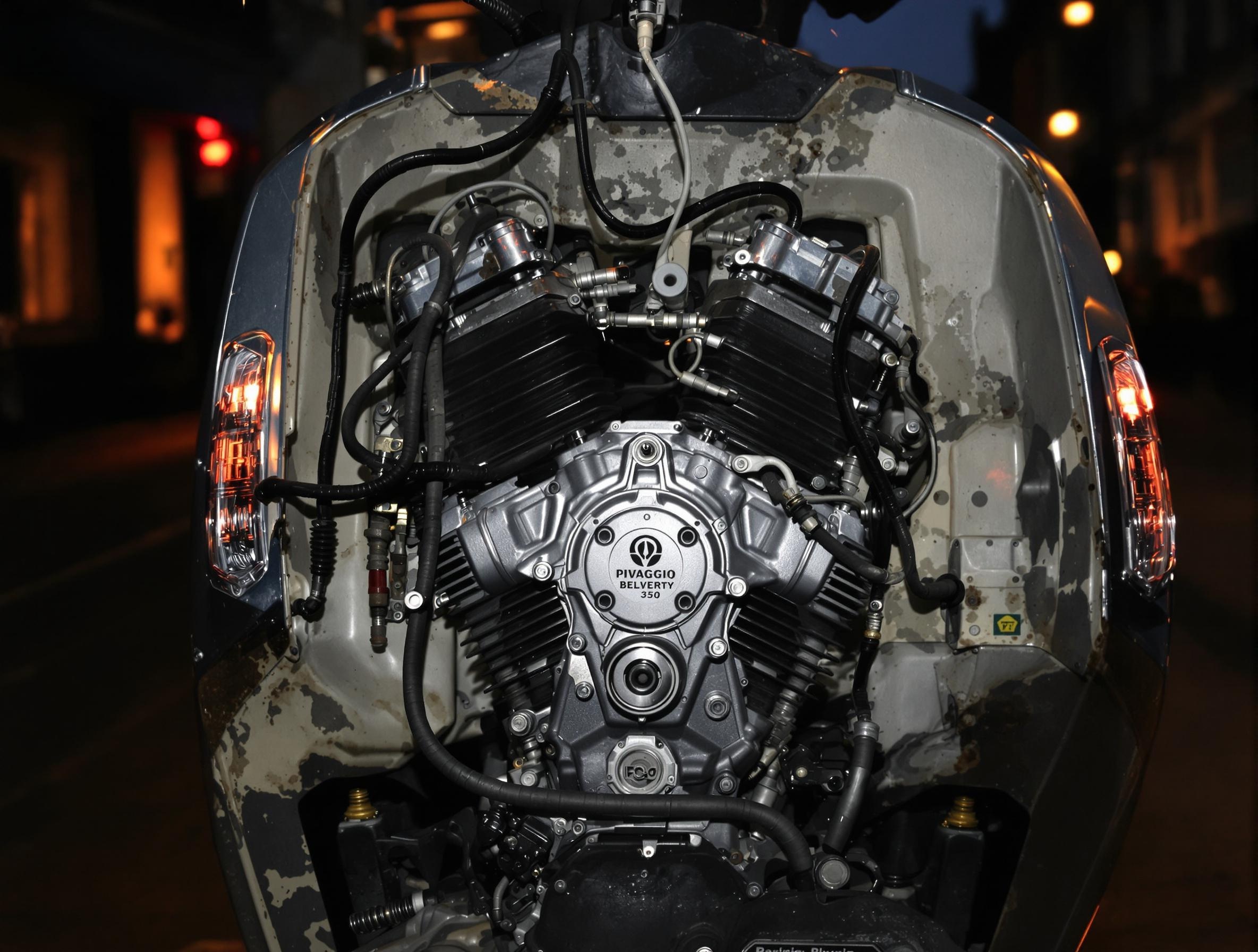 Moteur Euro4 performant du Piaggio Beverly 350 pour usage urbain