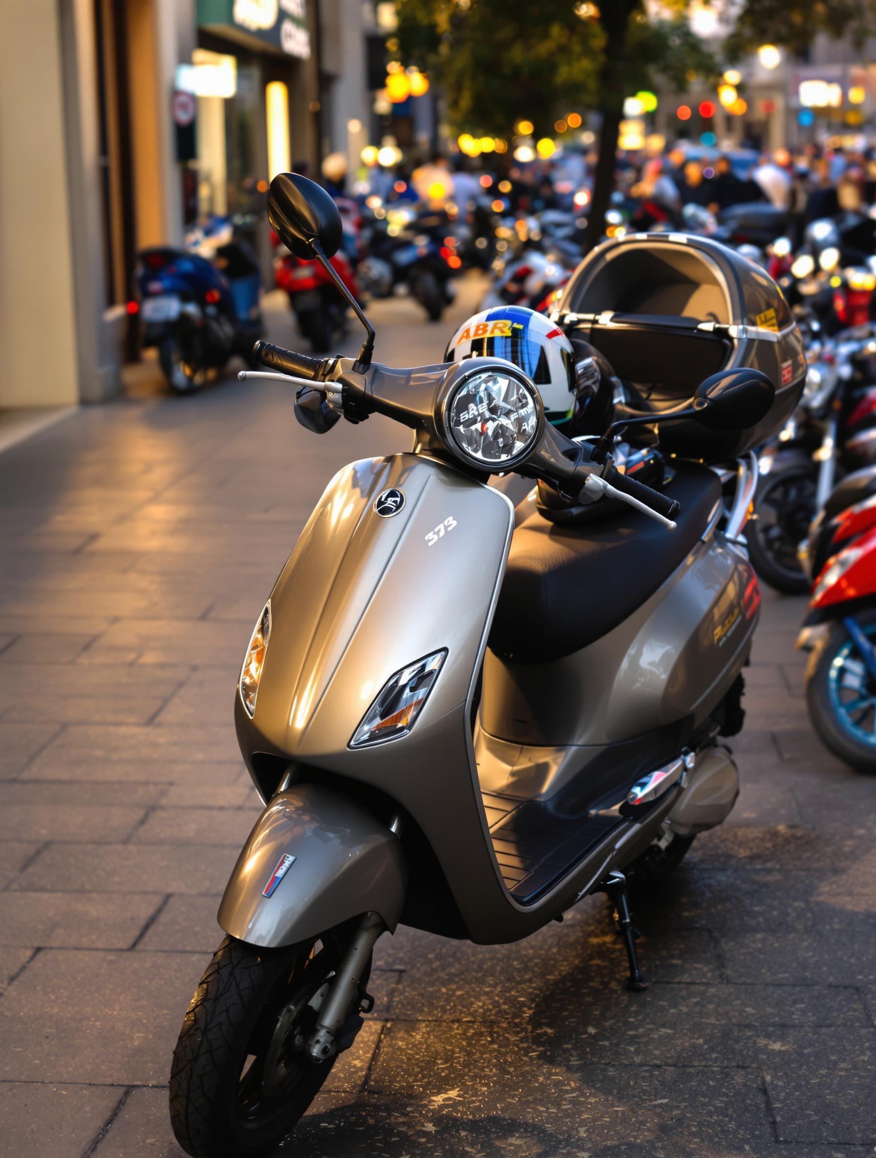 Piaggio Beverly 350 coffre ouvert avec ABS et ASR pour usage urbain