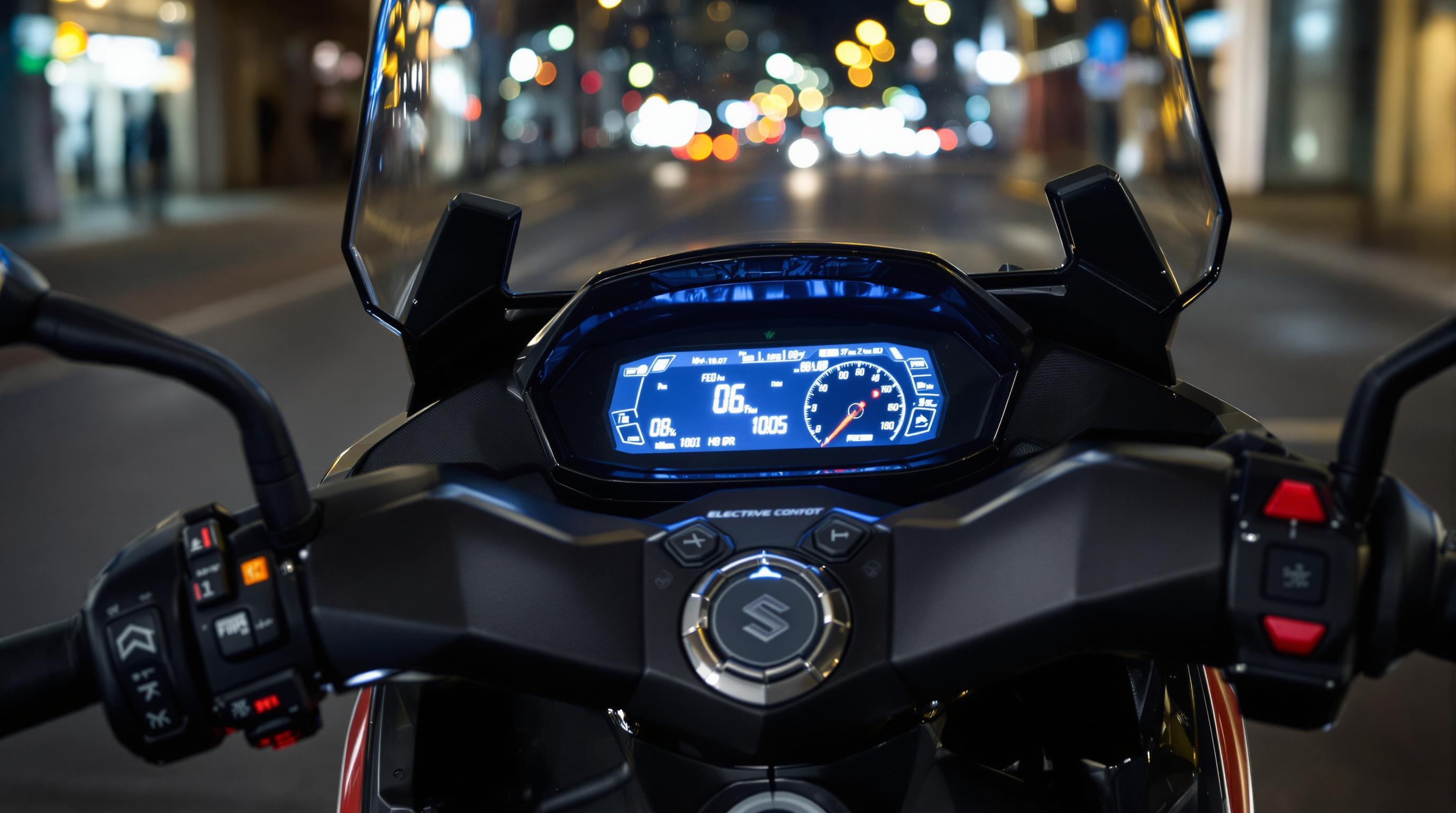 Tableau de bord LCD rétro-éclairé Suzuki Burgman 650 Executive bulle électrique relevée