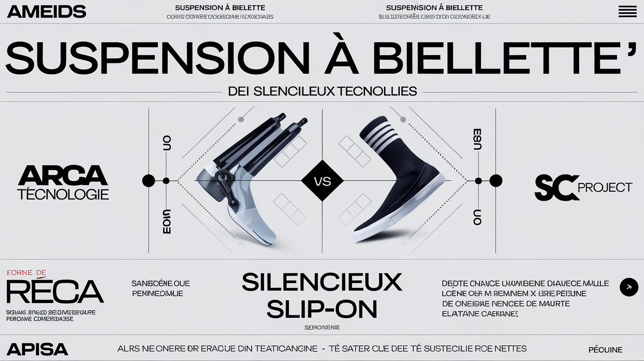 Tableau comparatif des technologies suspension à biellette et silencieux slip-on moto