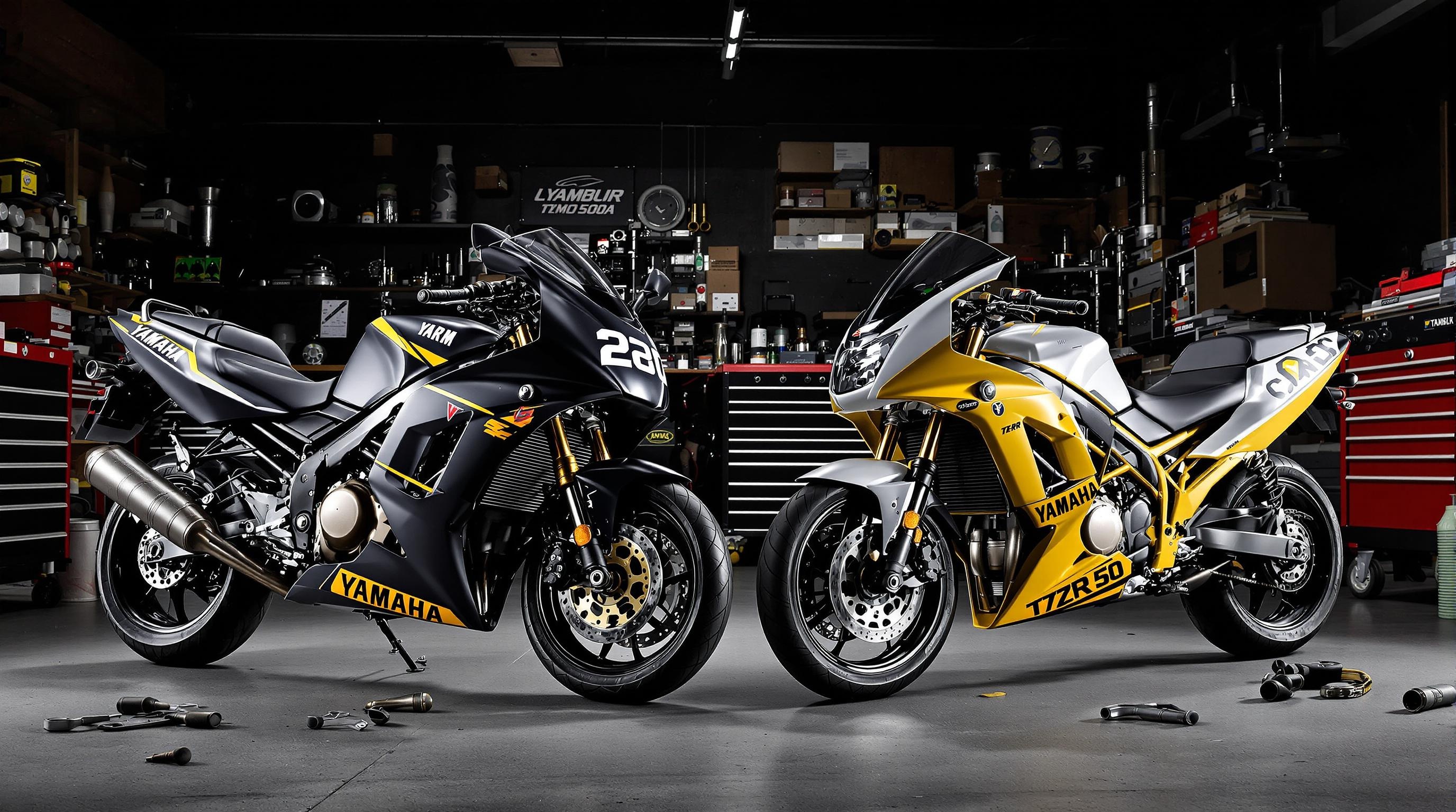 Comparaison entre deux générations de Yamaha TZR 50