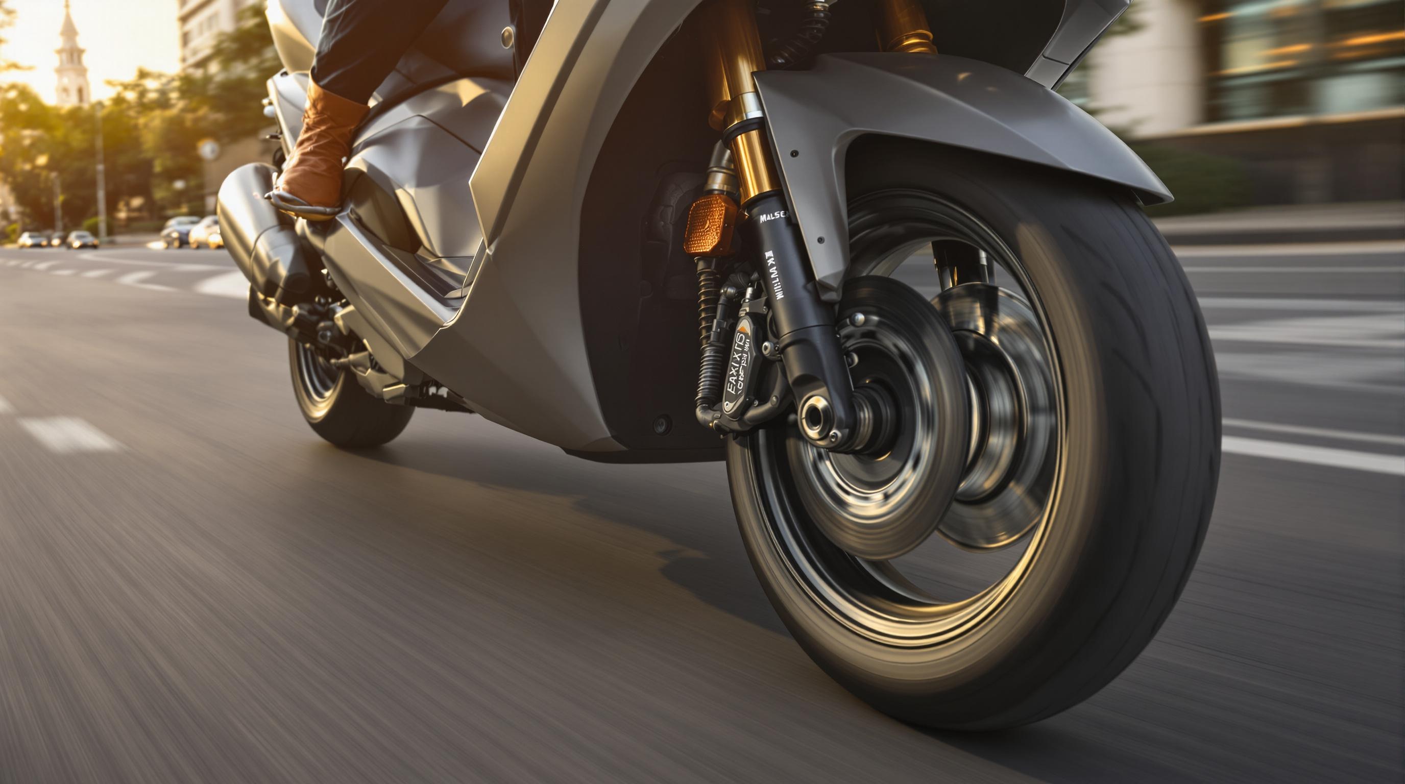 XMAX 125 équipé de pneus Michelin City Grip et d’un variateur Malossi, prêt pour une accélération en milieu urbain