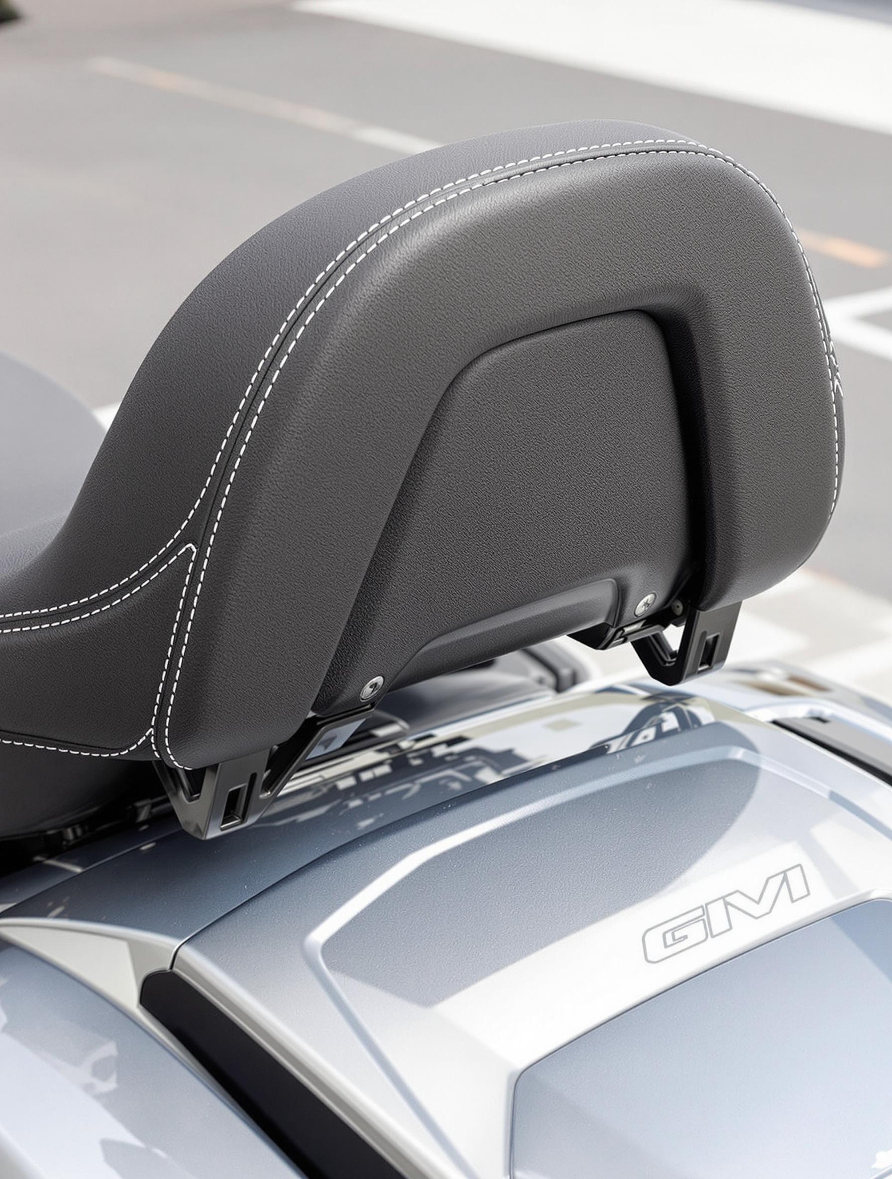 Zoom sur dosseret Givi EA161 installé